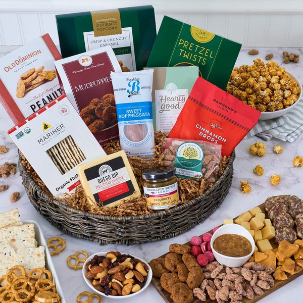 Deluxe Snacks & Chocolates Gift Basket