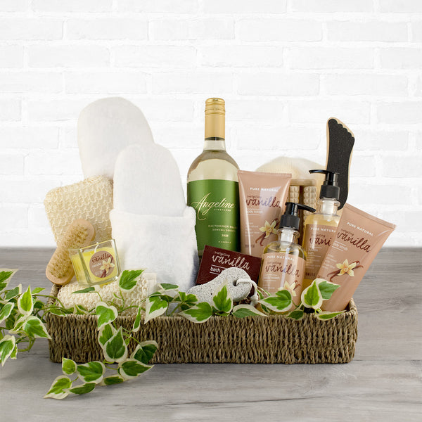 Sauvignon & Vanilla Spa Gift Basket